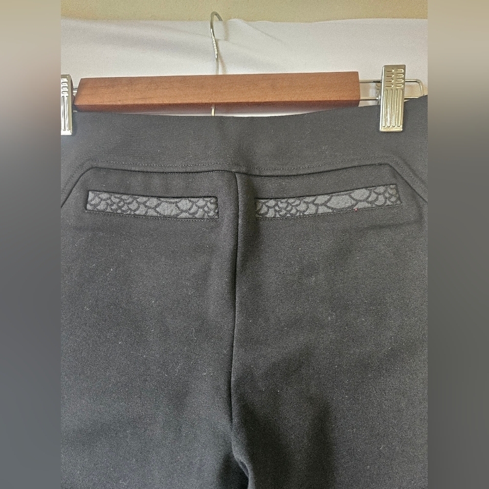 Ted Baker London -Jeggins Women's Black Sz 2 Snake Effect Paneled NWT - Picture 8 of 11